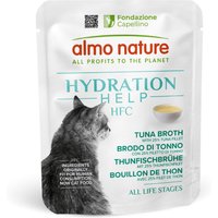 Lot Almo Nature HFC Hydration Help 24 x 50 g pour chat - bouillon de thon avec filet de thon