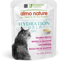Ekonomipack: Almo Nature HFC Hydration Help 24 x 50 g - Laxbuljong med laxfilé