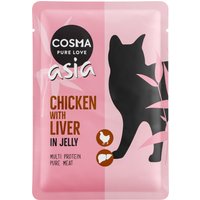 6x100g poulet / foie de poulet Cosma - Nourriture pour Chat
