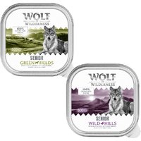 Wolf of Wilderness Senior - Receita Duo Protein 6 / 24 x 300 g - 24 x 300 g: Pack misto (12x cordeiro e frango, 12x pato e vitela)