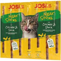 JosiCat Meat Sticks med kyckling & anka - Ekonomipack: 3 x 35 g