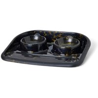 Savic foderbar Butler Marble svart & guld - 2 x 300 ml, Ø 14,5 cm