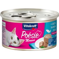 12x85g Vitakraft Poésie Mousse Saumon nourriture humide pour chat