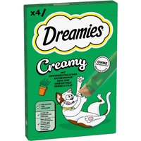 Dreamies Creamy Snacks - Kattmynta (4 x 10 g)
