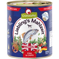 GranataPet Liebling's Mahlzeit City Tour 6 x 800 g - London (Fisk & Chips)