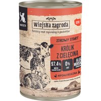 Wiejska Zagroda Cat 12 x 400 g - Kitten kanin med kalvkött