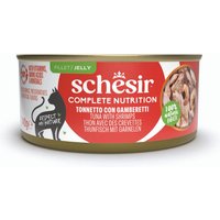 Schesir Complete Nutrition filé i gelé 6 x 140 g - Tonfisk med räkor