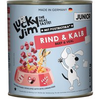 6x800g Lucky Jim Junior Rundvlees & Kalfsvlees Hondenvoer nat