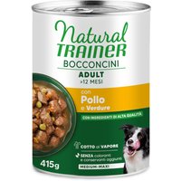 Natural Trainer bocaditos en salsa para perros en oferta: 9 + 3 latas ¡gratis! - Adult Medium & Maxi bocaditos en salsa Pollo (12 x 415 g)