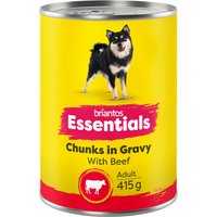 Briantos Essentials Chunks in Gravy 12 x 415 g - Nötkött