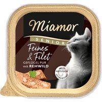 Miamor Feines & Filet Senior 16 x 100 g - Fjäderfä & rådjur