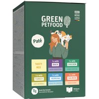 Green Petfood Adult Paté 6 x 85 g kattmat - Blandpack (5 sorter)
