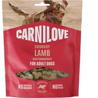 4x200g Carnilove Dog Crunchy Snack agneau avec canneberges friandise pour chien