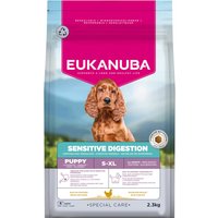 2 x 2,3 kg Eukanuba Special Care Sensitive Digestion Puppy poulet, dinde
