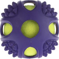 Hondenspeeltje Rubber-Tennisbal 2in1 1 stuk Ø10cm — afbeelding 1