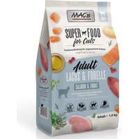 1,5kg Adult saumon & truite MAC's nourriture pour chat sèche sans céréales