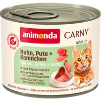 animonda Carny Adult 6 x 200 g - Kyckling, kalkon & kanin