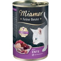 24 x 400g de canard Miamor Proie fine nourriture humide pour chats