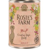Voordeelpakket Rosie's Farm Adult 24 x 400 g Hondenvoer - Rund