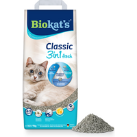 Biokat's Classic Fresh 3in1 aroma a algodão areia aglomerante - 10 l