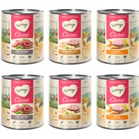 Lot Feringa Classic Meat Menu 24 x 800 g pour chat - Lot mixte II : volaille, agneau & lapin, poulet & truite