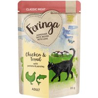 24x85g Feringa truite, poulet & pommes de terre - Pâtée pour chat
