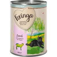 6x410g Feringa Single Meat Menus à la viande agneau - Pâtée pour chat