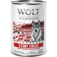 Wolf of Wilderness Senior “Expedition” 6 x 400 g - Stony Creek - Fjäderfä & nötkött