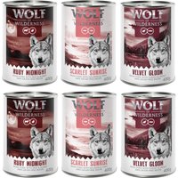 Wolf of Wilderness Red Meat Adult 6 x 400 g - Pack misto