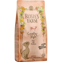 1kg bœuf, patates douces, pois chiches 5 x Rosie's Farm - Croquettes pour chien