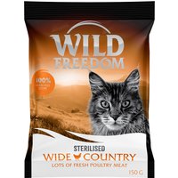 Offre d'essai 150 g de croquettes Wild Freedom Adult sans céréales pour chat - Wide Country Sterilised - volaille