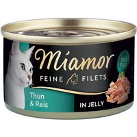 Miamor Feine Filets 6 x 100 g - Atum e arroz em gelatina