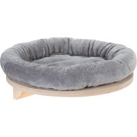 Panier Natural Paradise avec fixation murale gris clair - pour chat