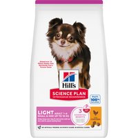 Multipack risparmio! 2 x Hill's Science Plan Crocchette per cani - 2 x 6 kg Adult 1-6 Light Small & Mini con Pollo