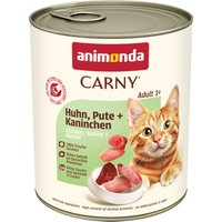 animonda Carny Adult 6 x 800 g - Kyckling, kalkon & kanin