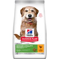 6kg Mature Adult 7+ Senior Vitality Small & Mini au poulet Hill's Science Plan - pour chien