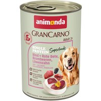 animonda GranCarno Adult Superfoods 6 x 400 g Nötkött & rödbetor, björnbär, maskros