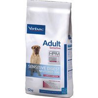 12kg Virbac HPM Adult Sensitive Neutered Large & Medium - Croquettes pour chien