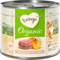 Feringa Organic Adult ekologisk meny 12 x 200 g - Ekologisk kalv med ekologisk pumpa & ekologisk kattimjan