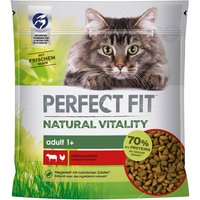650g Natural Vitality Adult 1+ bœuf, poulet Perfect Fit - Croquettes pour chat