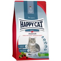 Lot Happy Cat pour chat 2 x 10 kg, 2 x 4 kg et 2 x 1,3 kg - Indoor bœuf des Préalpes (2 x 4 kg)