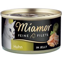 6x100g Filets Fins poulet en gelée Miamor - Pâtée pour chat