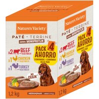 Nature's Variety Original Paté No Grain Medium/Maxi Adult 8 x 300 g - Mix 3 sorter