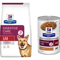 12 kg Hill's Prescription Diet + 3 x passande våtfoder på köpet! - i/d Digestive Care kyckling (12 kg) + i/d kalkon (3 x 360 g)
