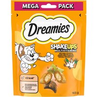 Dreamies Shakeups Multivitamins Snacks - Ekonomipack: Poultry Picknick (4 x 165 g)