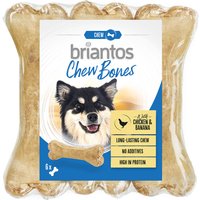 Briantos Chew Bones poulet, banane pour chien - 6 x 12 cm (330 g)