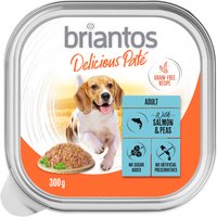 Briantos Delicious Paté 27 x 300 g pour chien - poisson, petits pois