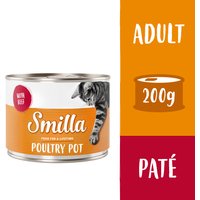 6x200g Smilla volaille, bœuf - Pâtée pour chat