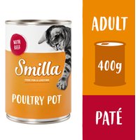 Smilla Poultry Pot 6 x 400 g - Mört fjäderfäkött med nötkött