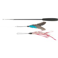 Trixie teleskopspö med 2 leksaker - 1 st